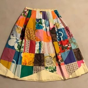 60s - 70s VINTAGE Patchwork A-Line Skirt Adorable!